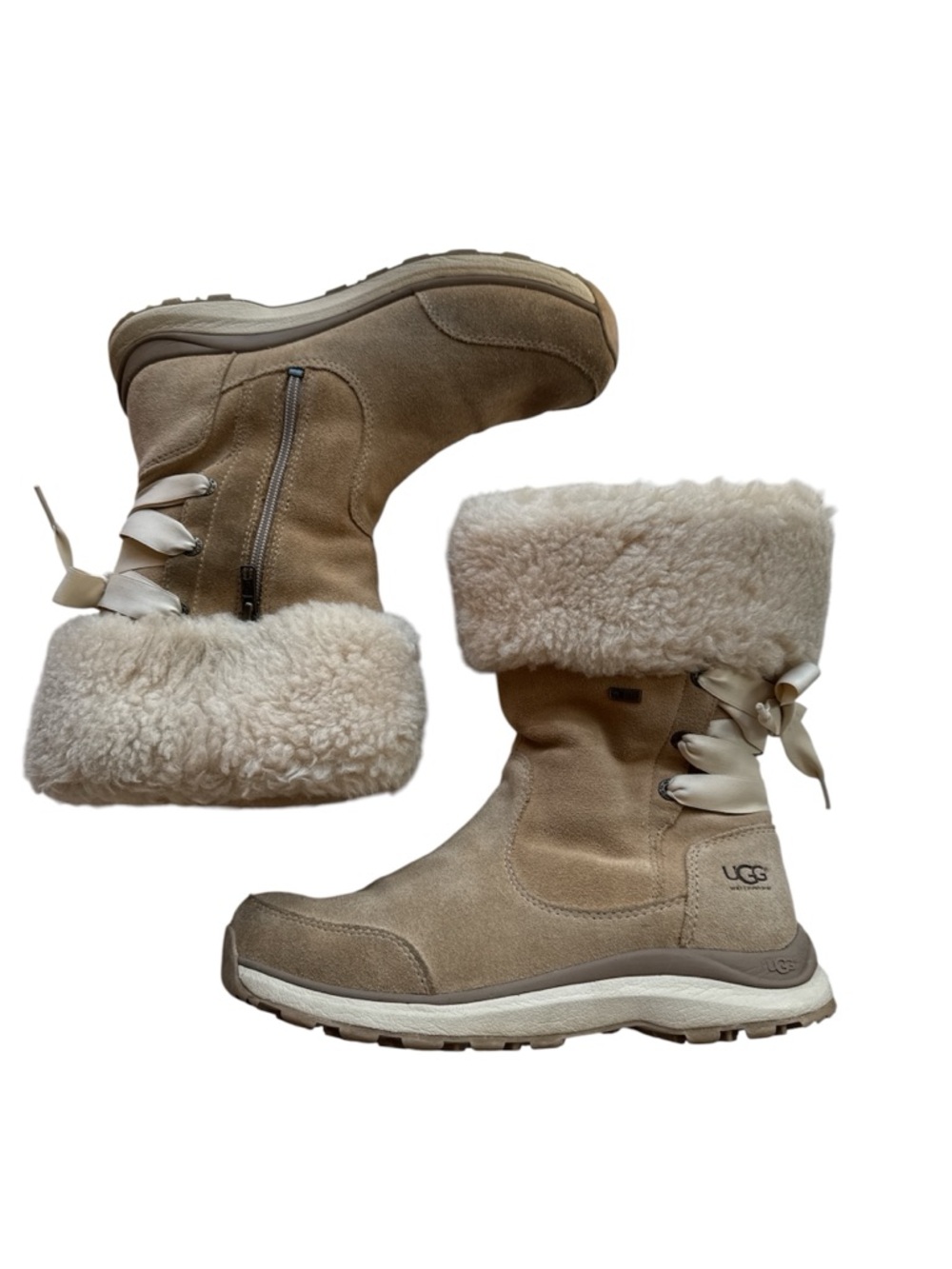 tan suede UGG Ingalls Waterproof Snow Boots size 8.5